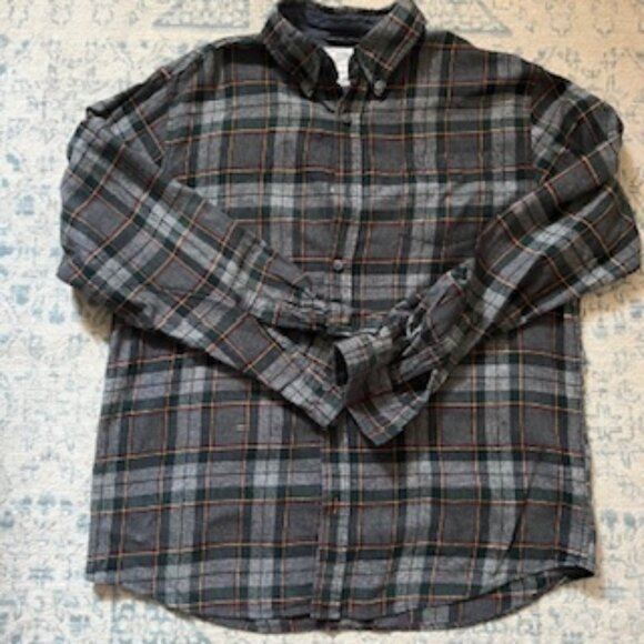 🧡3/15 Weatherproof Vintage 100% Cotton Flannel Shirt Men's L/G - Picture 1 of 12